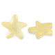 Abalorio de cristal 14mm Estrella de mar - Amarillo